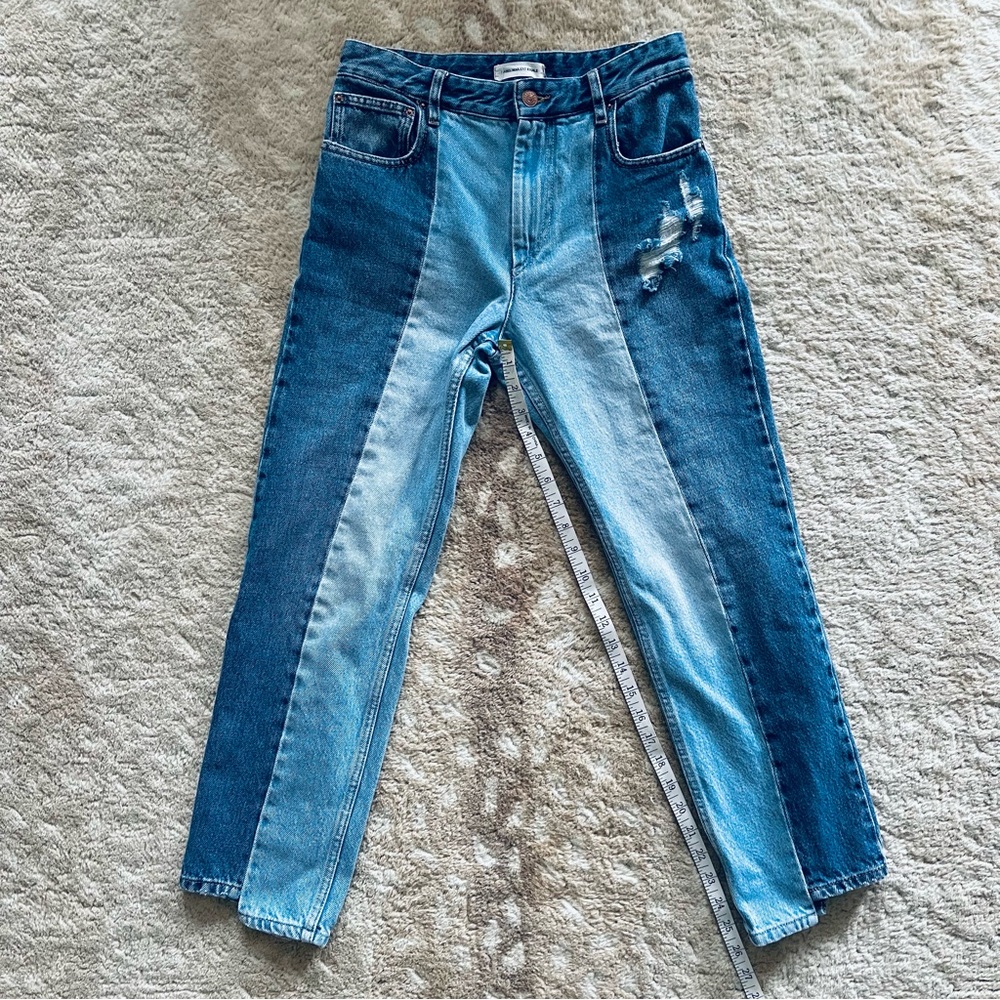 Isabel Marant Etoile Clancy Patchwork 2 Tone Deni… - image 5